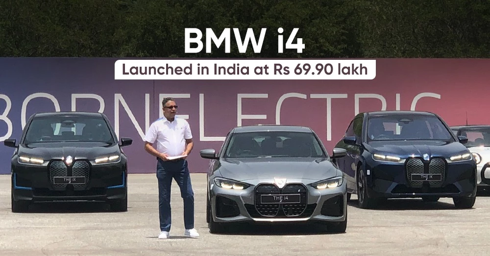 All-New BMW i4 Electric Sedan Launched in India for Rs. 69.90 lakhs