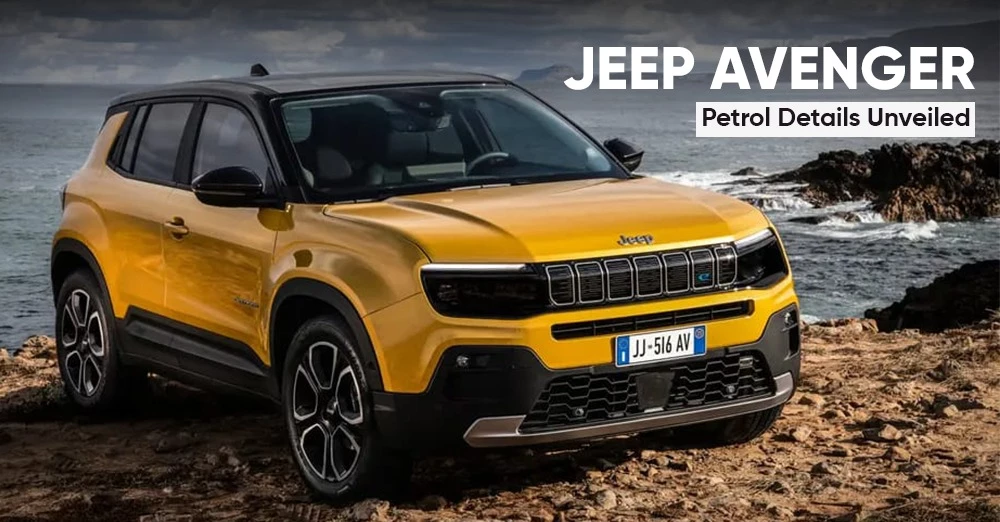 Jeep Avenger Petrol Details Unveiled - CarLelo