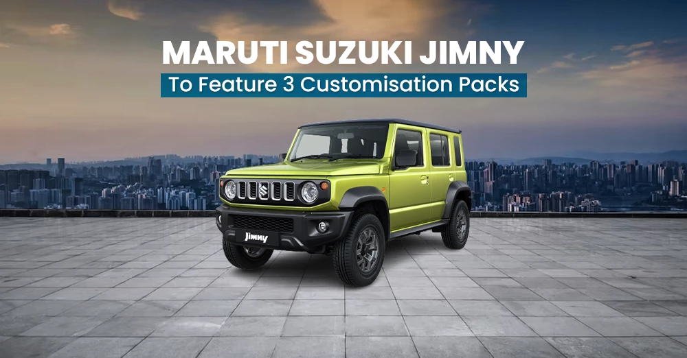 Maruti Suzuki Jimny to Feature 3 Customisation Packs