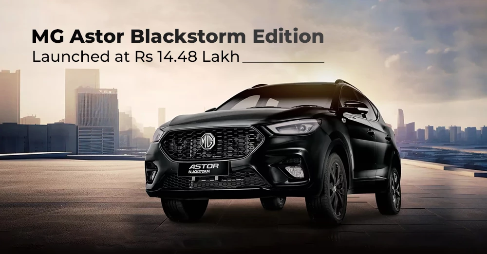 MG Astor Blackstorm Edition Launched at Rs 14.48 Lakh