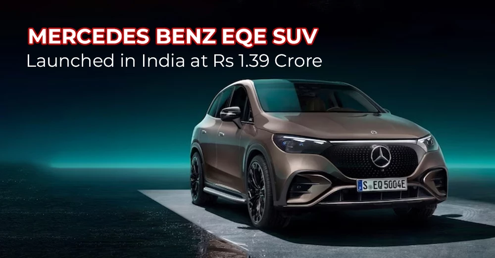 Mercedes Benz EQE SUV Launched in India at Rs 1.39 Crore