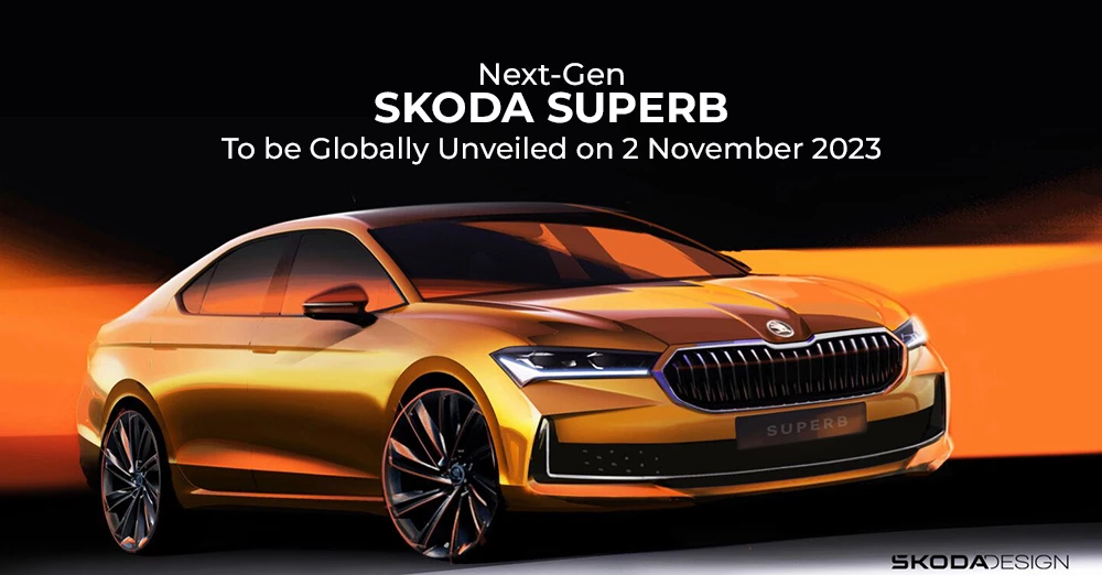 Next-Gen Skoda Superb To be Globally Unveiled on 2 November 2023