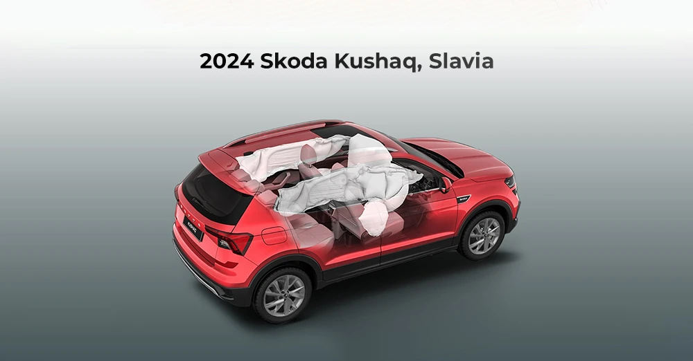 2024 Skoda Kushaq, Slavia Launched With 6 Airbags As Standard