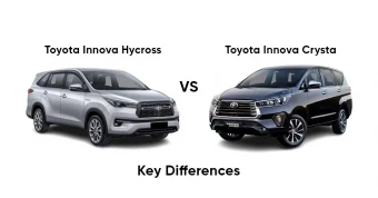 Toyota Innova Hycross VS Toyota Innova Crysta- Key Difference