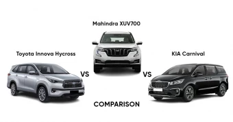Toyota Innova Hycross VS KIA Carnival VS Mahindra XUV700: Comparison