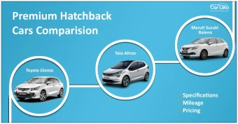 Baleno vs Altroz vs Glanza Premium Hatchback Car Comparison