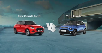 New Maruti Suzuki Swift vs Tata Punch - Prices, Specs & Features