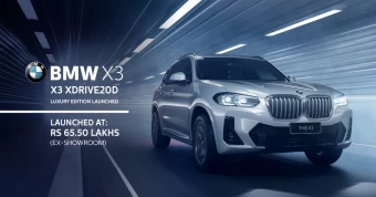 New BMW X3 xDrive20d Luxury Edition Launched at Rs 65.50 Lakh