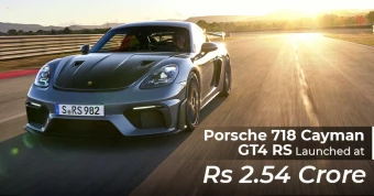 Porsche 718 Cayman GT4 RS Launched at Rs 2.54 Crore