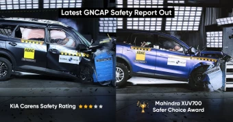 Latest GNCAP Safety Report Out, Kia Carens Scores Low While Mahindra XUV700 Shines