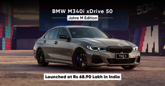 BMW M340i xDrive 50 Jahre M Edition Launched at Rs 68.90 Lakh in India