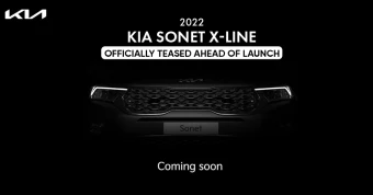 2022 Kia Sonet X-Line Officially Teased Ahead of Launch