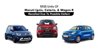 Maruti Suzuki Recalls 9,000 Units of the Wagon R, Celerio and Ignis Over Faulty Manufacturing