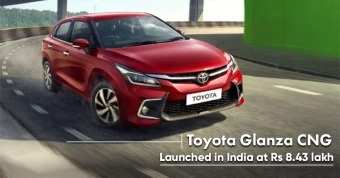 Toyota Glanza CNG Launched in India at Rs 8.43 lakh