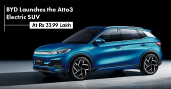 BYD Launches the Atto3 Electric SUV At Rs 33.99 Lakh