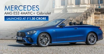 Mercedes AMG E53 4MATIC+ Cabriolet Launched at Rs 1.30 Crore