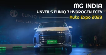 MG India Unveils EUNIQ 7 Hydrogen FCEV at Auto Expo 2023