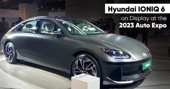 Hyundai IONIQ 6 on Display at the 2023 Auto Expo