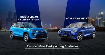Toyota Urban Cruiser Hyryder, Glanza Recalled Over Faulty Airbag Controller