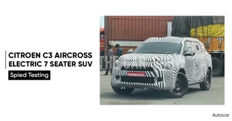 Citroen C3 Aircross Electric 7-Seater SUV Spied Testing