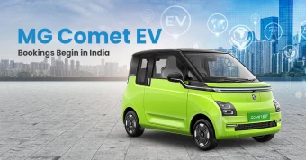 MG Comet EV Bookings Start in India