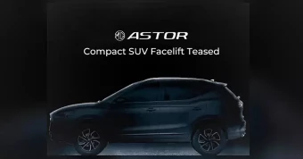 MG Astor Compact SUV Facelift Teased