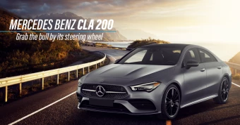 Mercedes Benz CLA 200. Grab the bull by its steering wheel