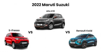 2022 Maruti Suzuki Alto K10 VS Renault Kwid VS Maruti Suzuki S-Presso