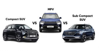 Difference Between a Sub-Compact SUV, Compact SUV and MPV