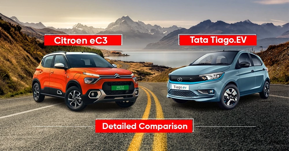 Citroen eC3 vs Tata Tiago EV: Detailed Comparison