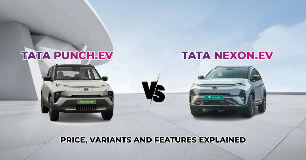 Tata Punch.ev VS Tata Nexon EV: Price, Variants and Features Explained