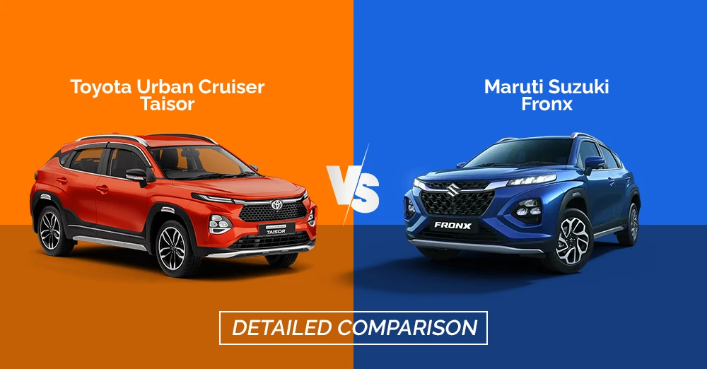 Toyota Urban Cruiser Taisor vs Maruti Suzuki Fronx: Detailed Comparison
