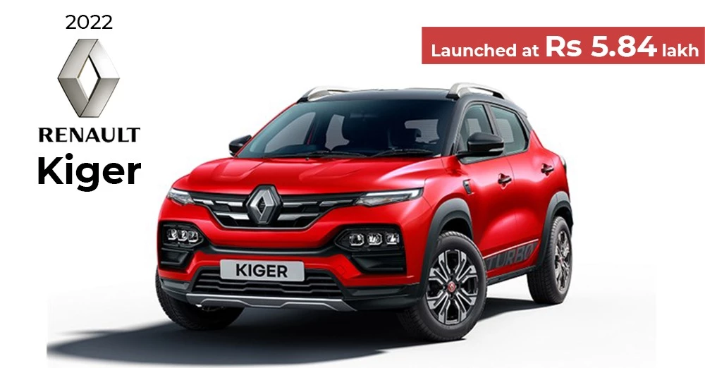 2022 Renault Kiger Launch Price is Rs 5.84 Lakh in India