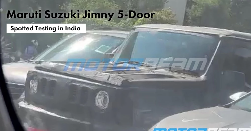 Maruti Suzuki Jimny 5-Door Spotted Testing in India