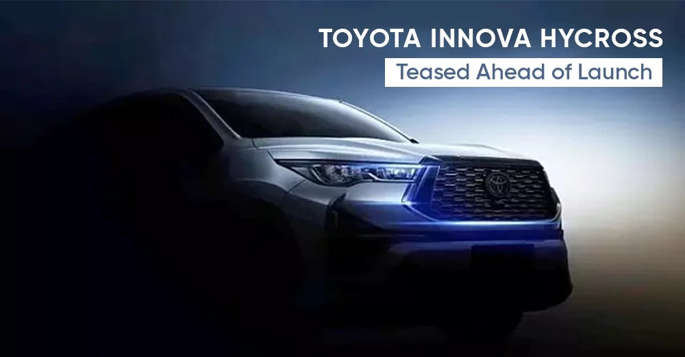 Toyota Innova Hycross Teased Ahead of Launch