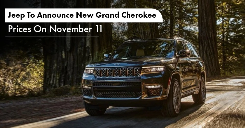 Jeep Grand Cherokee to Make its Debut on November 11