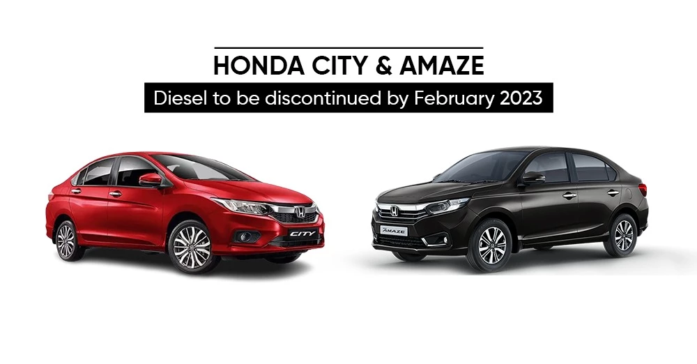 Honda City and Amaze diesel to be discontinued by February 2023