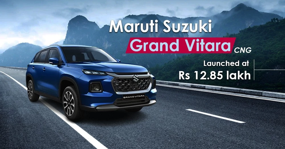 Maruti Suzuki Grand Vitara CNG Launched at Rs 12.85 lakh