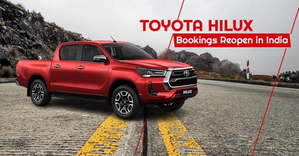 2023 Toyota Hilux Bookings Reopen in India