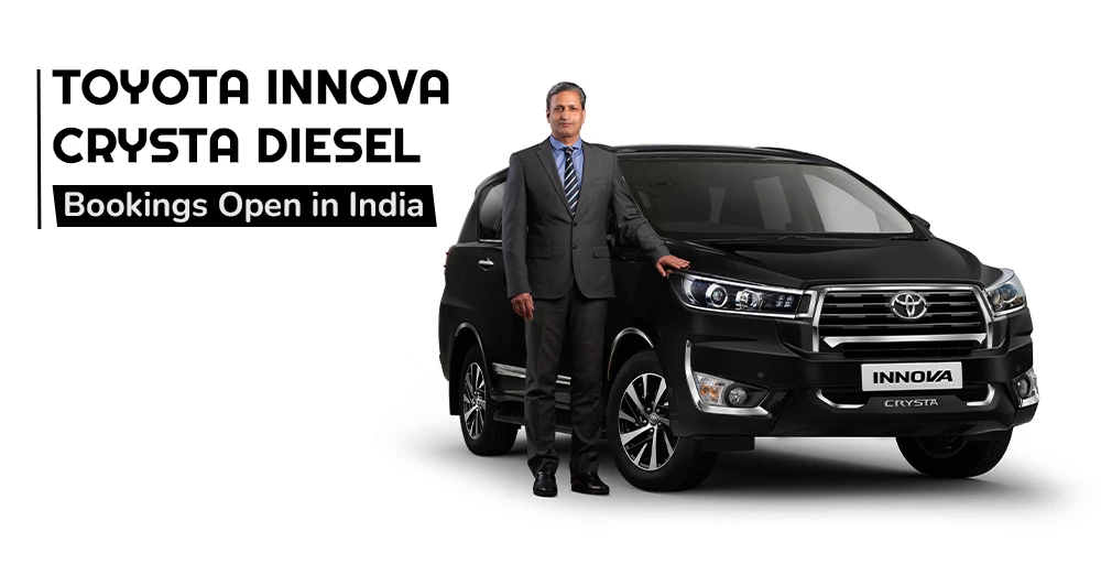 2023 Toyota Innova Crysta Diesel Bookings Open in India