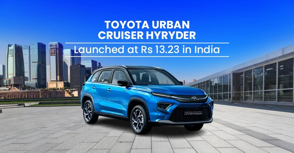Toyota Urban Cruiser Hyryder CNG Launched at Rs 13.23 Lakh