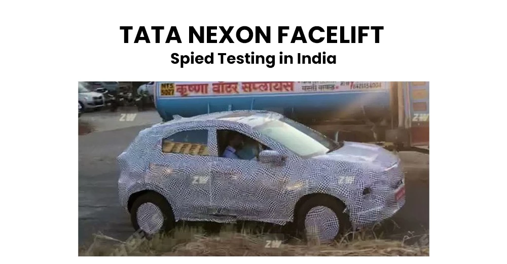 Tata Nexon Facelift Spied Testing in India