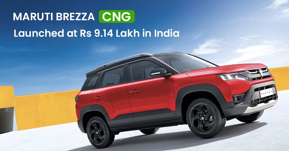 Maruti Brezza CNG Launched at Rs 9.14 Lakh in India