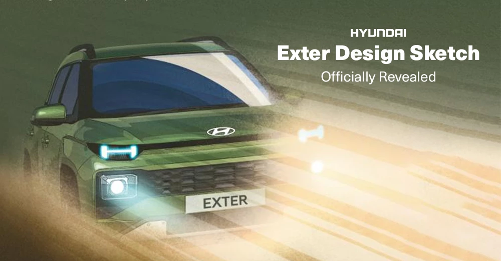 Upcoming Hyundai Exter Design Sketch Officially Revealed