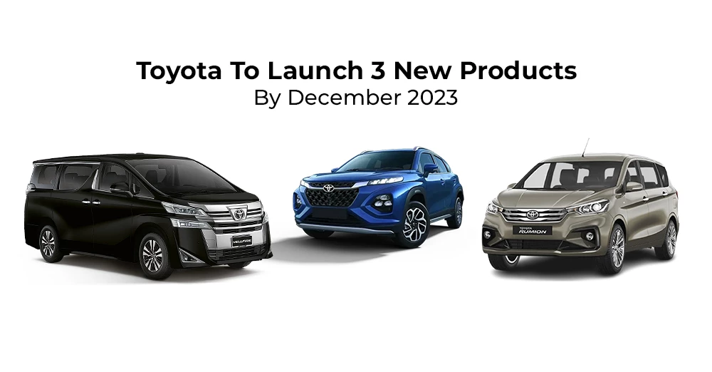 Toyota To Launch 3 New Products By December 2023