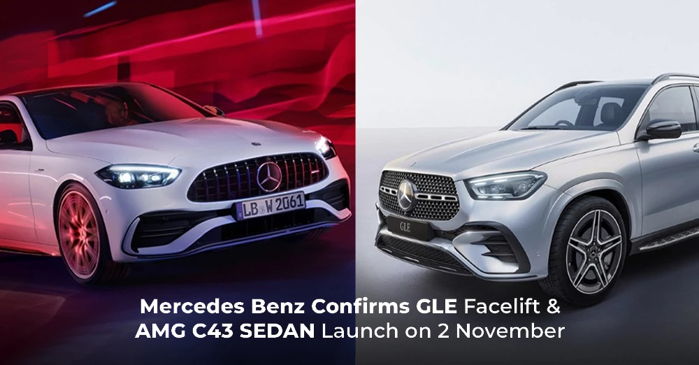 Mercedes-Benz Confirms GLE Facelift and AMG C43 Sedan Launch on 2 November
