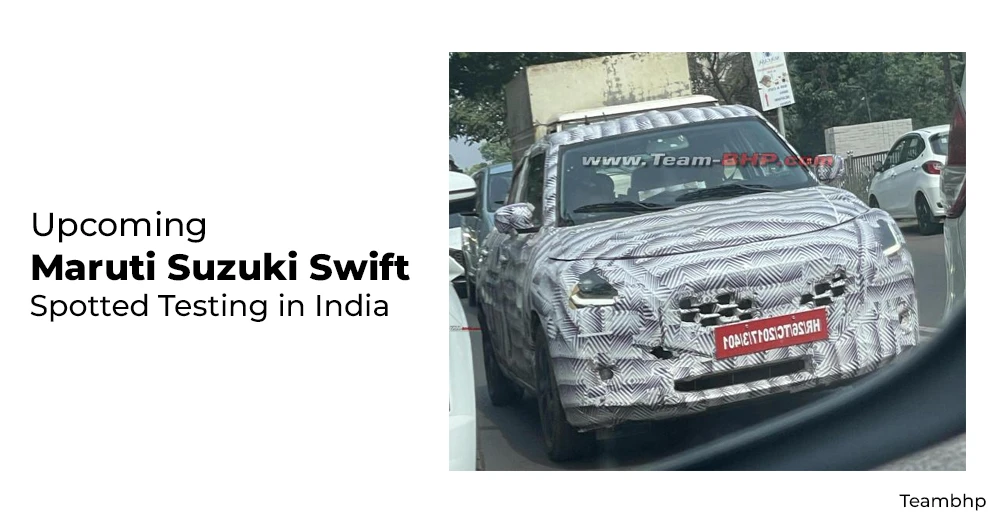 Upcoming Maruti Suzuki Swift Spotted Testing in India