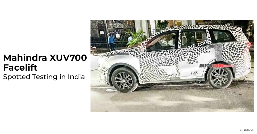 Mahindra XUV700 Facelift Spotted Testing in India