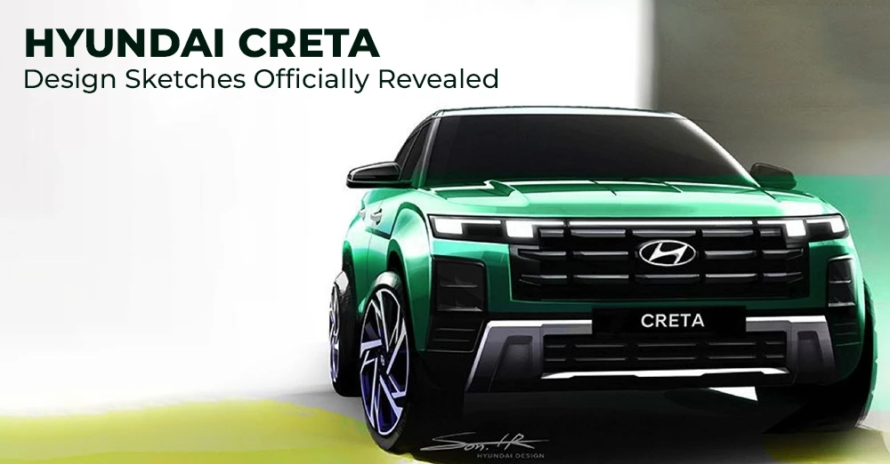 Hyundai Creta Design Sketches Officially Revealed