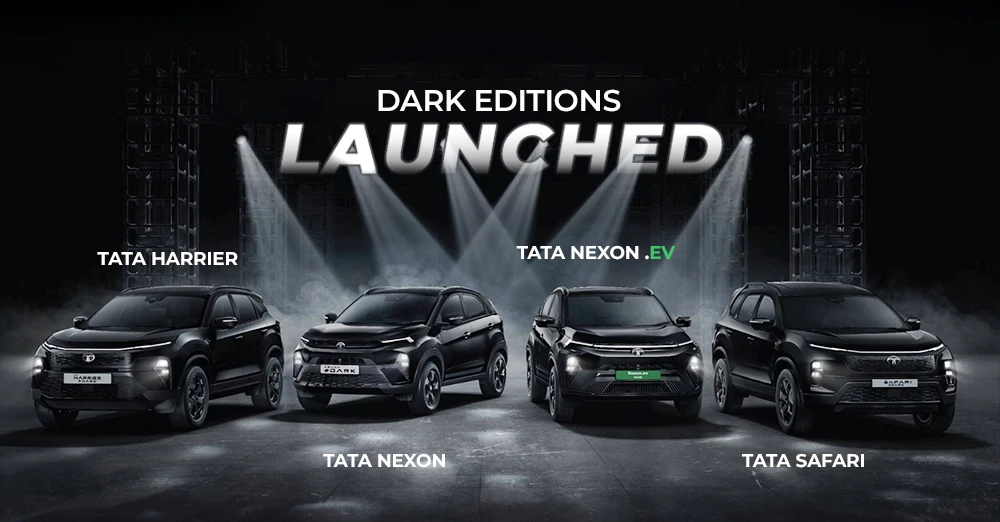 Tata Harrier, Nexon, and Safari Dark Editions Launched